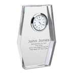 Distinuished Collection Personalized Crystal Desk Clock