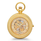 Gold Picture Frame Mechanical Charles Hubert Pocket Watch & Chain #3848 - Executive Gift Shoppe