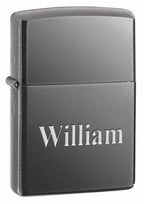Black Ice Engraved Zippo Lighter - Executive Gift Shoppe